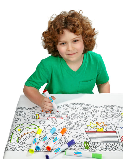 Let’s Create Color Your Own Pillowcase Craft Kit for Kids, Coloring Pillowcase Kids Arts and Crafts Set (Dragon)